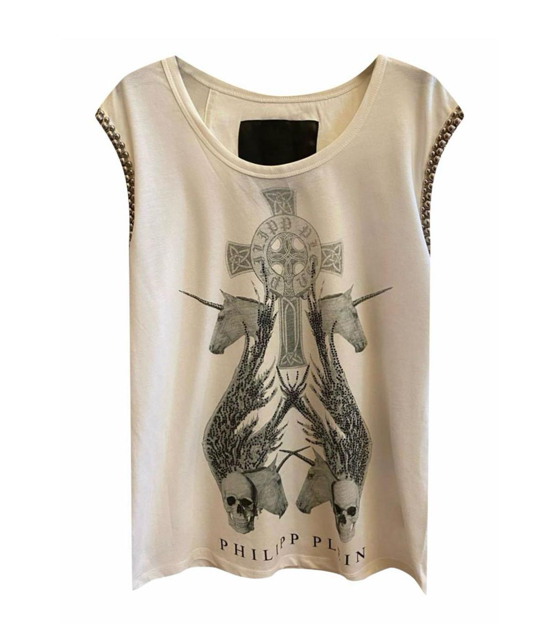 PHILIPP PLEIN Белая майка, фото 1