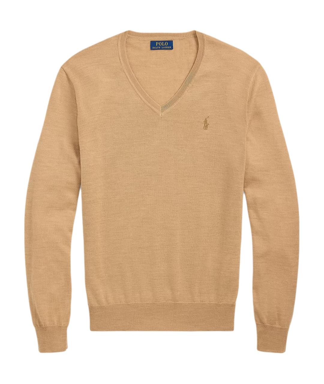 POLO RALPH LAUREN Коричневый джемпер / свитер, фото 1