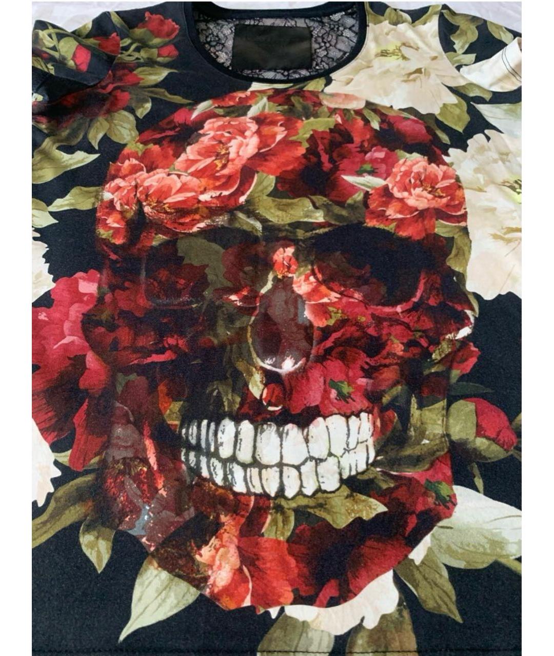 PHILIPP PLEIN Мульти хлопковая футболка, фото 3