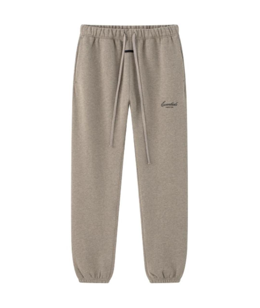 FEAR OF GOD ESSENTIALS Серые прямые брюки, фото 1