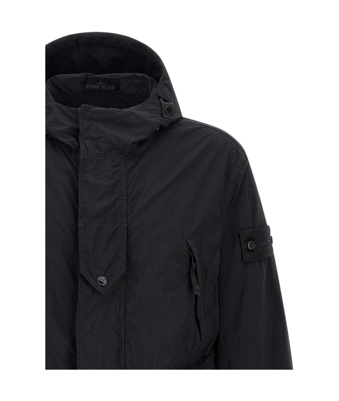 STONE ISLAND Черная куртка, фото 4