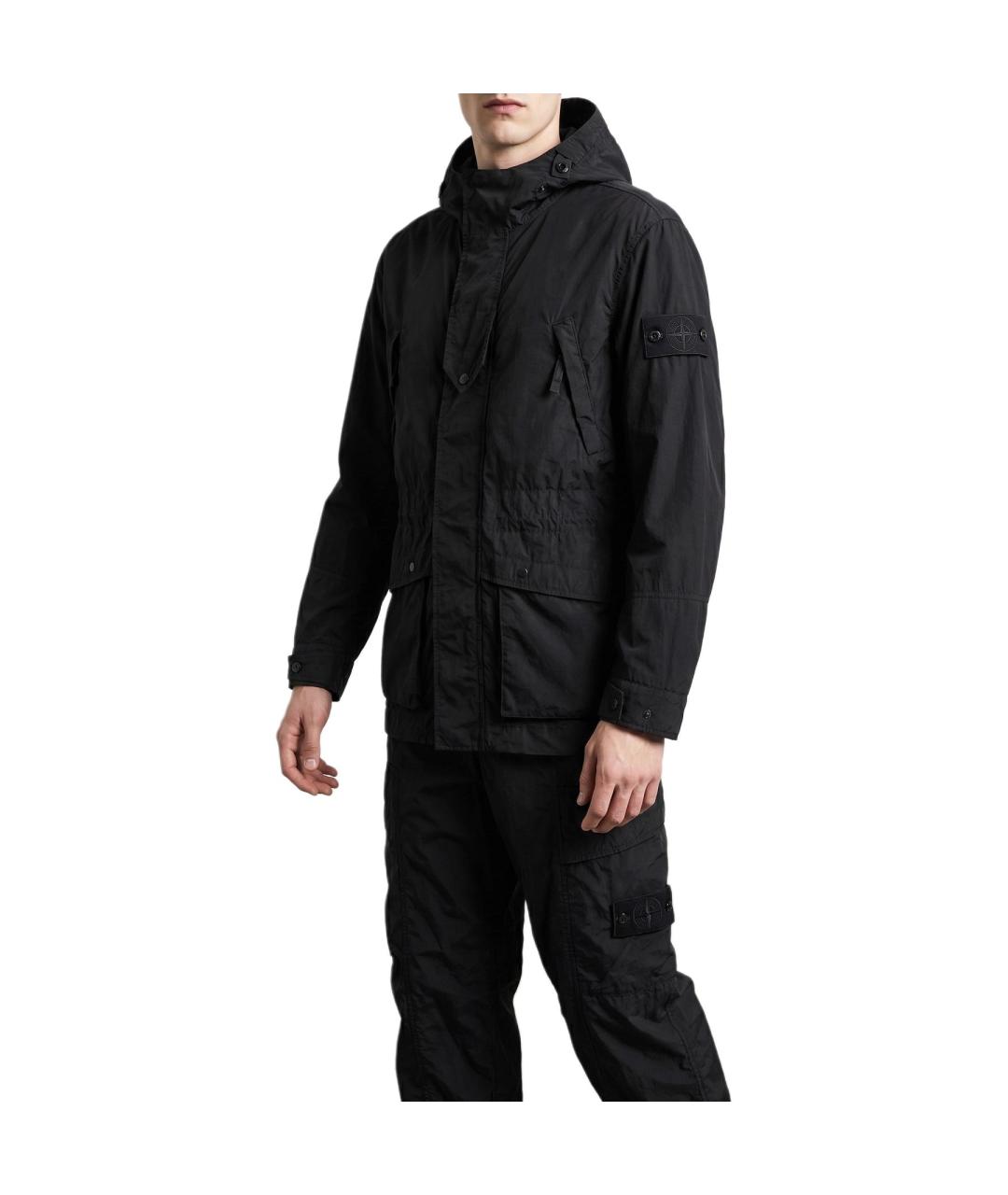 STONE ISLAND Черная куртка, фото 3