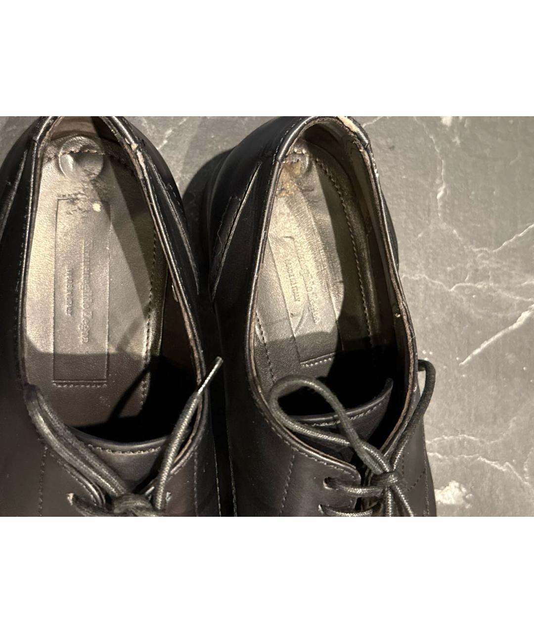 ERMENEGILDO ZEGNA XXX Черные кожаные туфли, фото 5