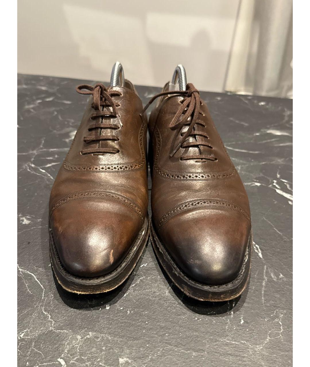 BALLY Коричневые кожаные туфли, фото 2