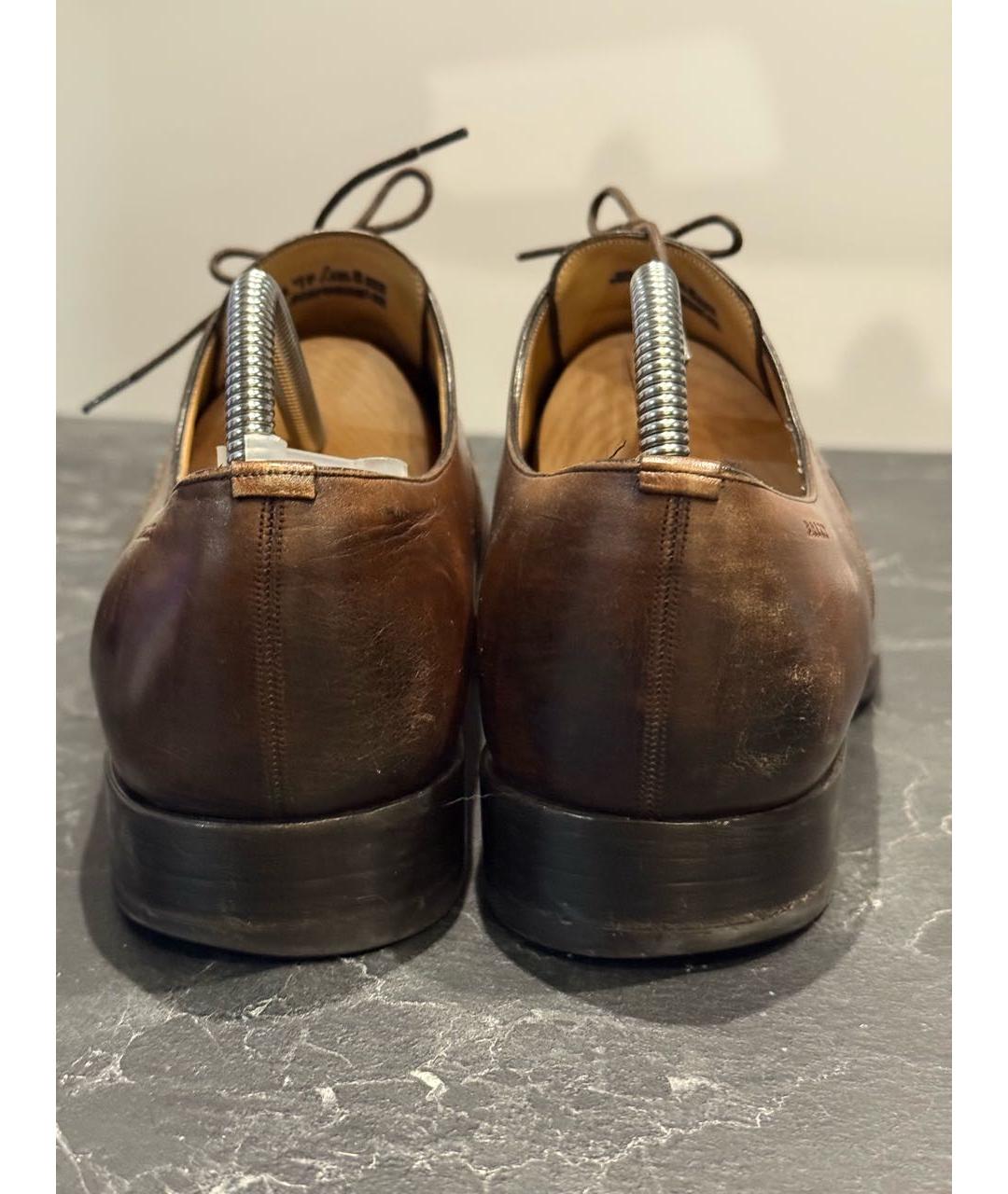 BALLY Коричневые кожаные туфли, фото 3