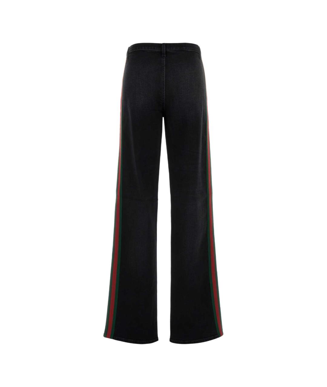 GUCCI Черные хлопковые прямые джинсы, фото 2