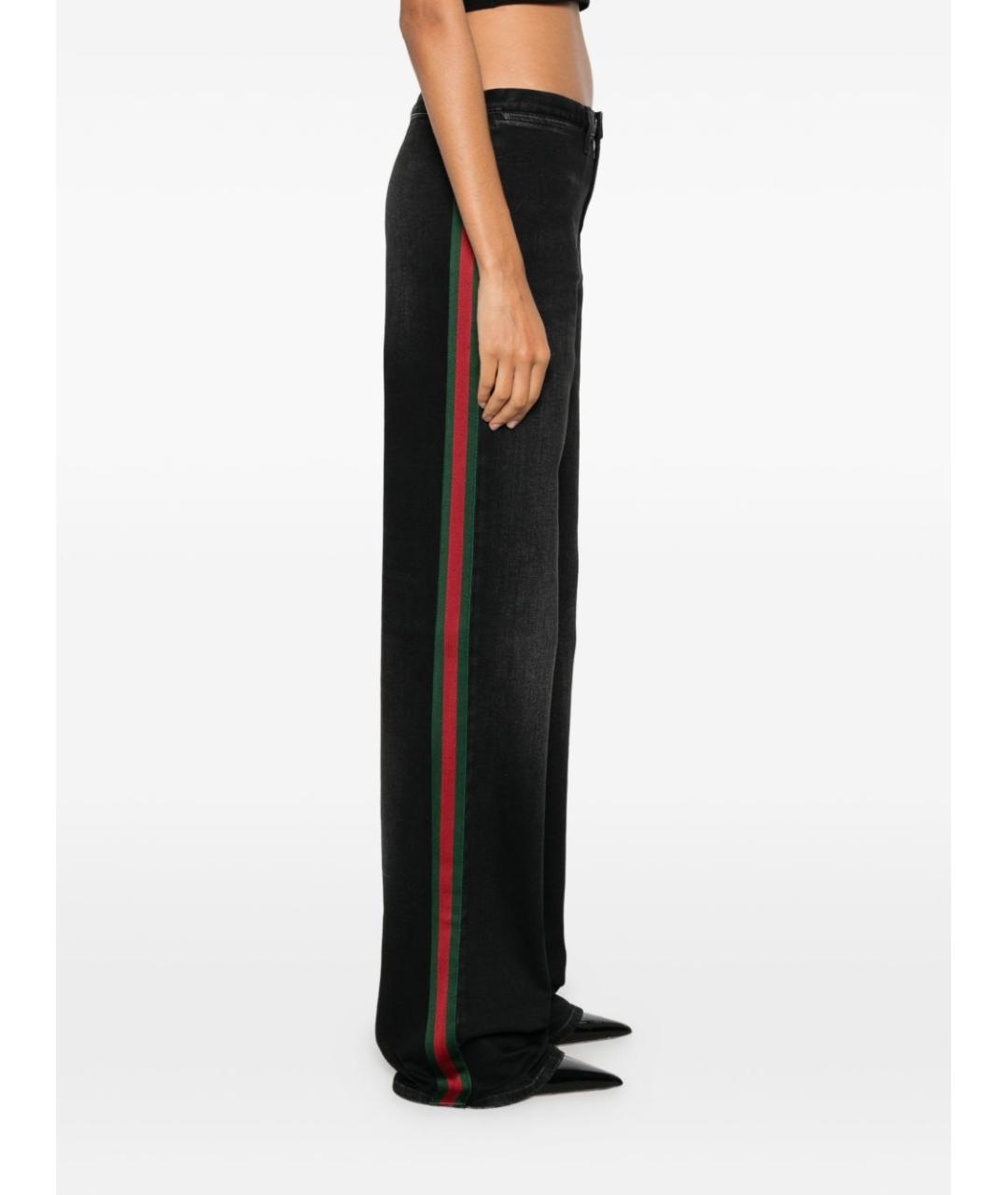GUCCI Черные хлопковые прямые джинсы, фото 3