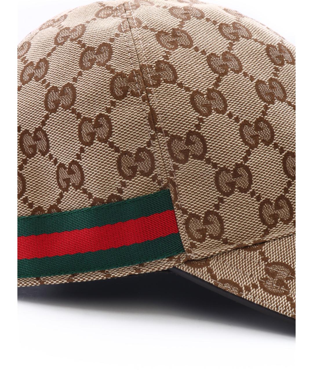 GUCCI Бежевая хлопковая кепка, фото 3