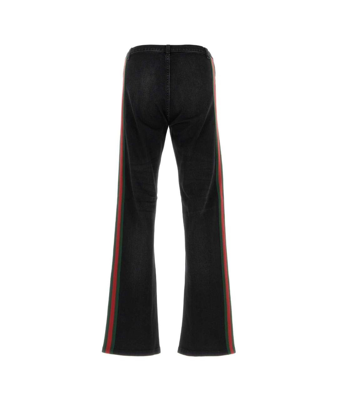 GUCCI Черные хлопковые джинсы клеш, фото 2