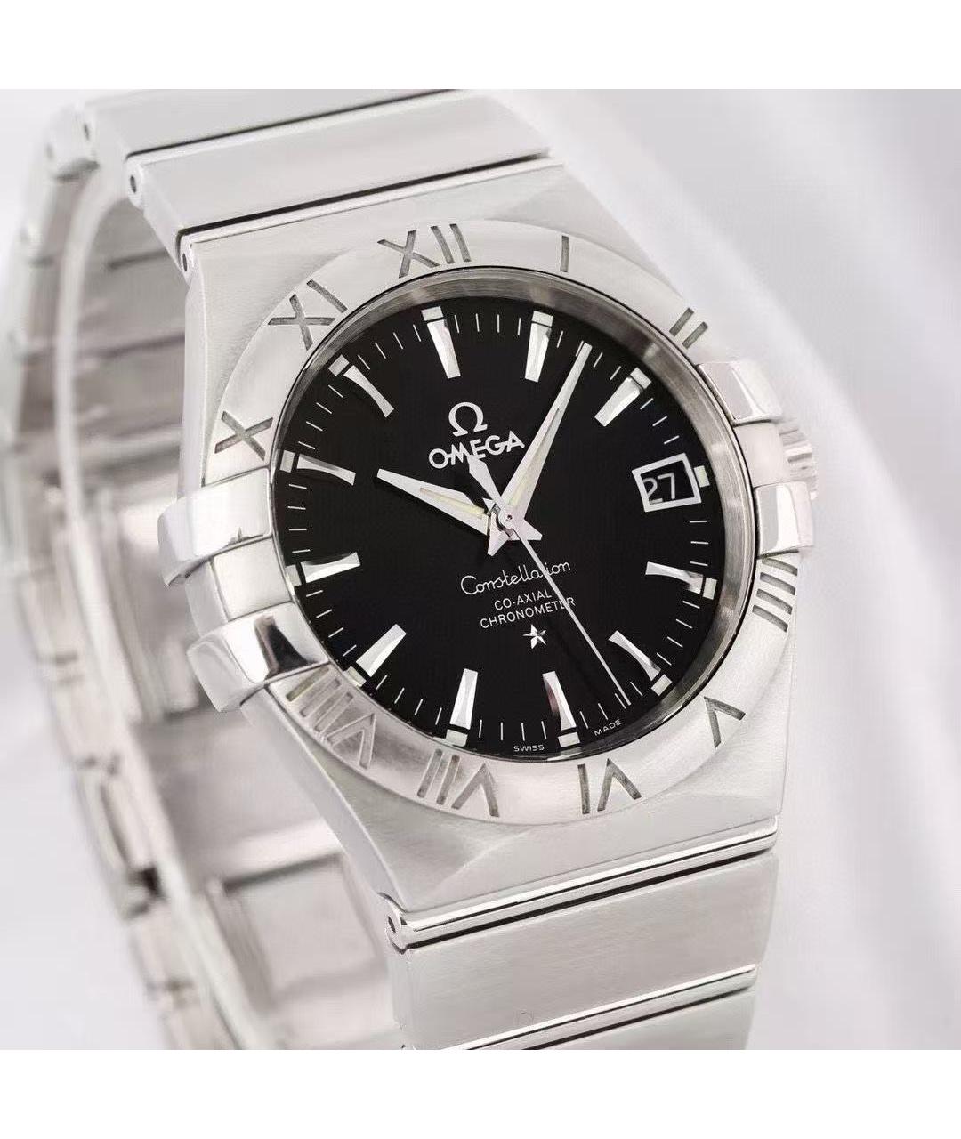 OMEGA Серебряные часы, фото 4