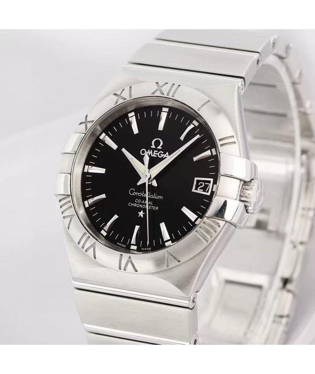 OMEGA Серебряные часы, фото 3