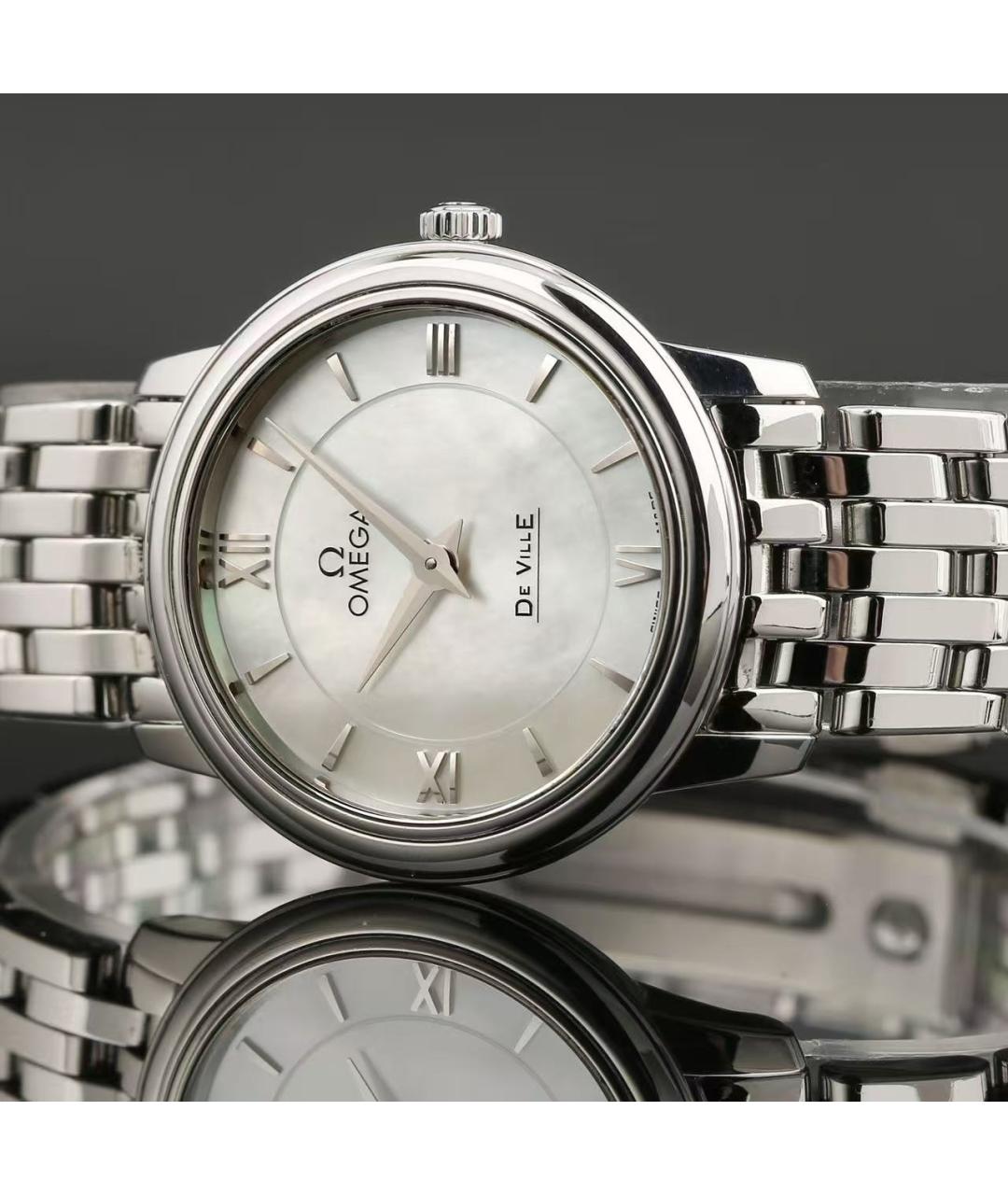 OMEGA Серебряные часы, фото 5
