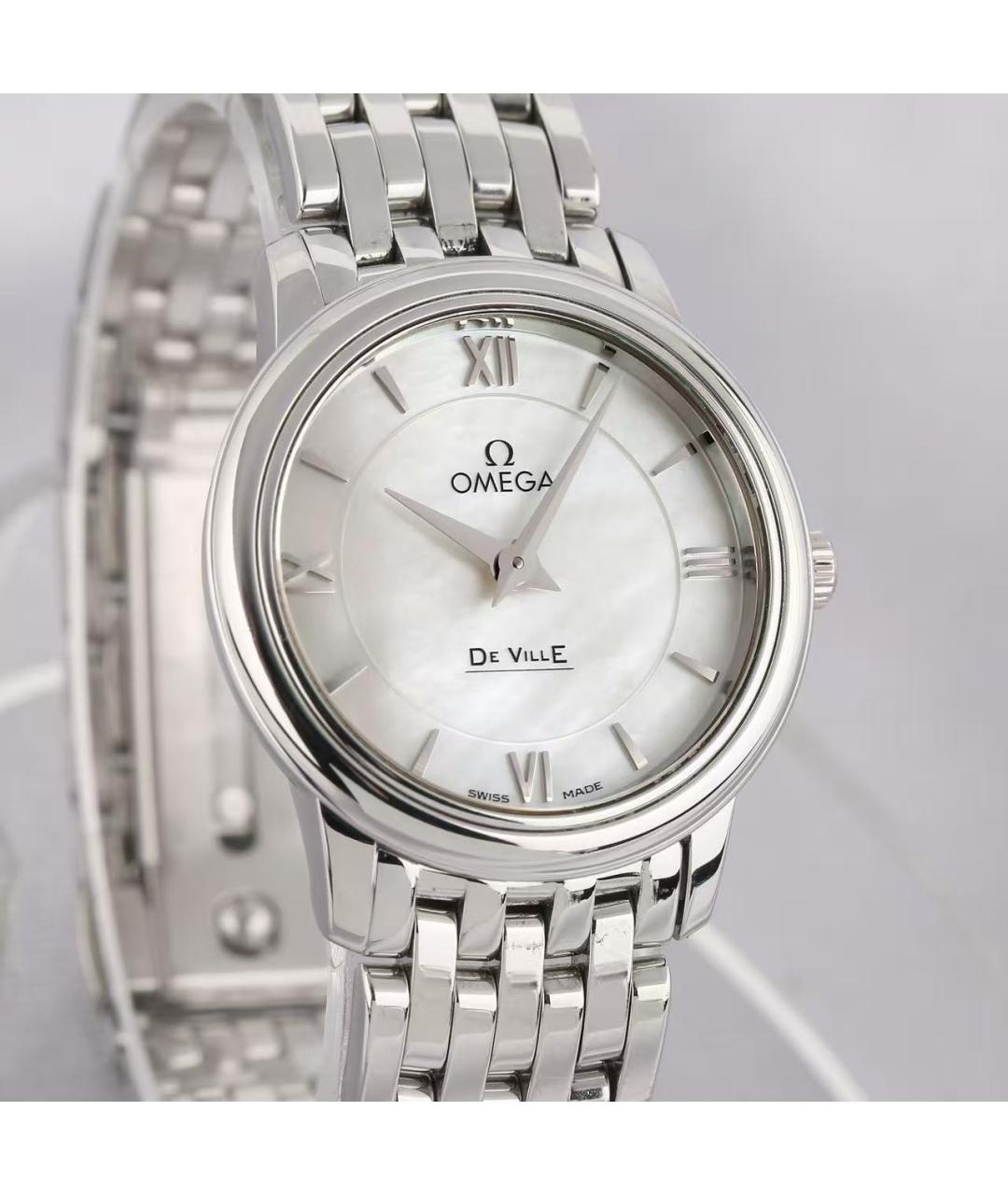 OMEGA Серебряные часы, фото 4