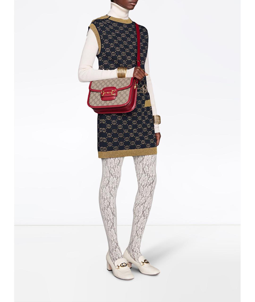 GUCCI Мульти сумка через плечо из канвы, фото 5