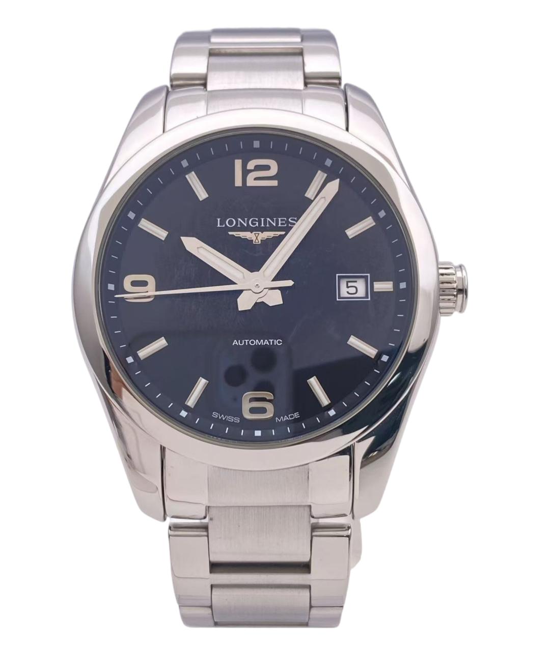 LONGINES Серебряные стальные часы, фото 1
