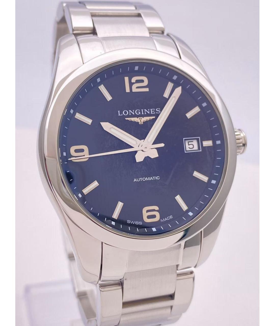 LONGINES Серебряные стальные часы, фото 3