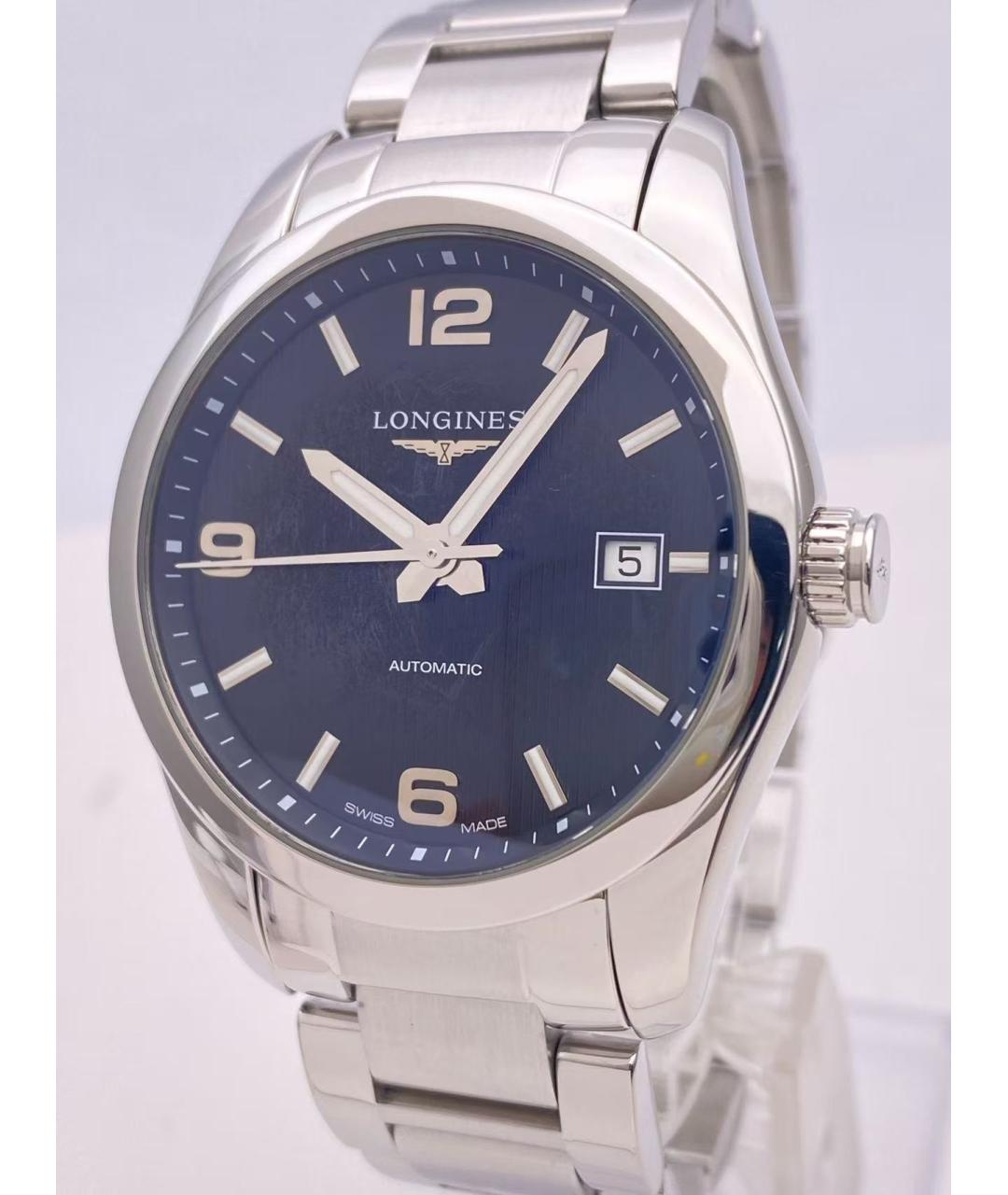 LONGINES Серебряные стальные часы, фото 4