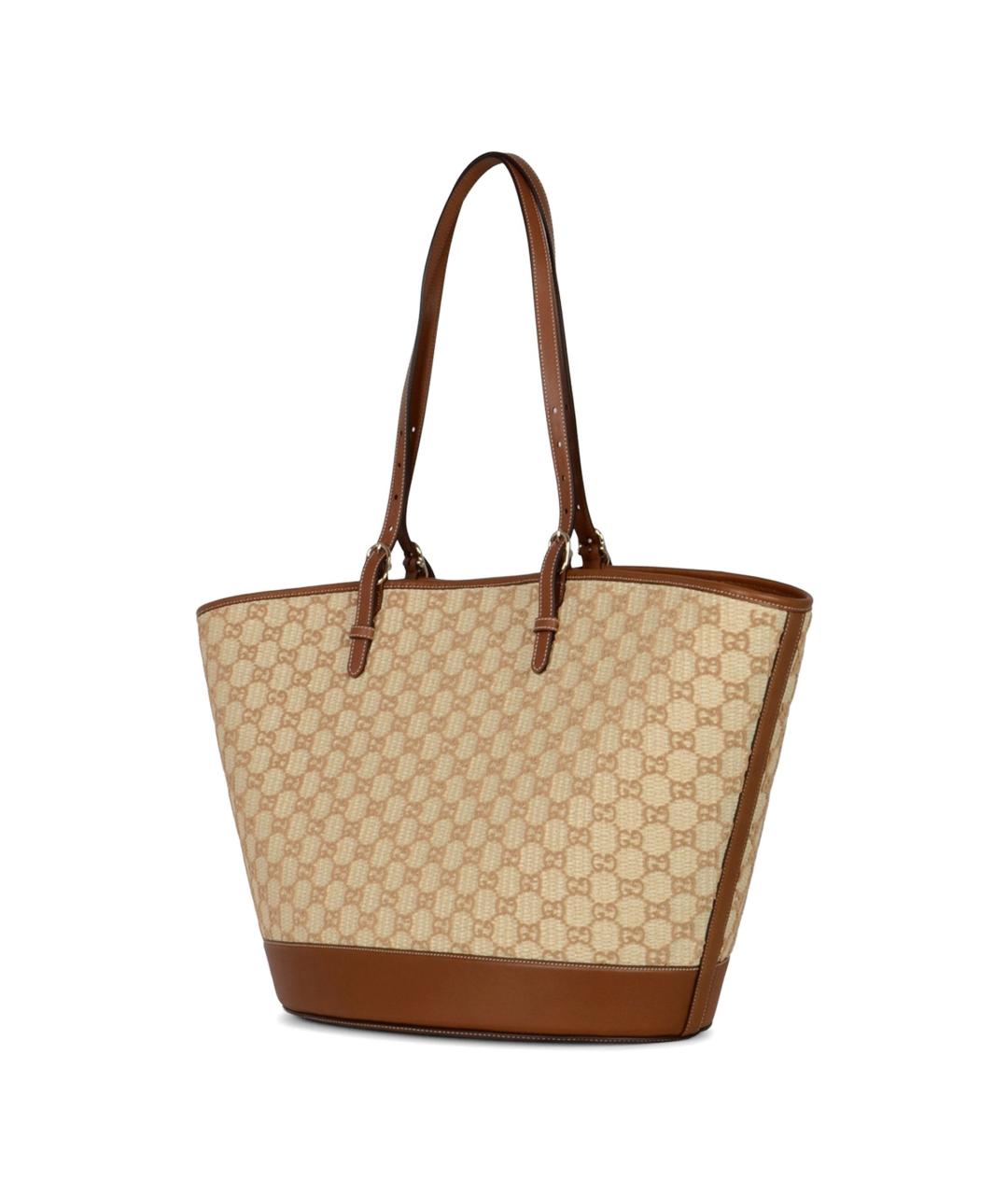 GUCCI Бежевая сумка тоут, фото 3