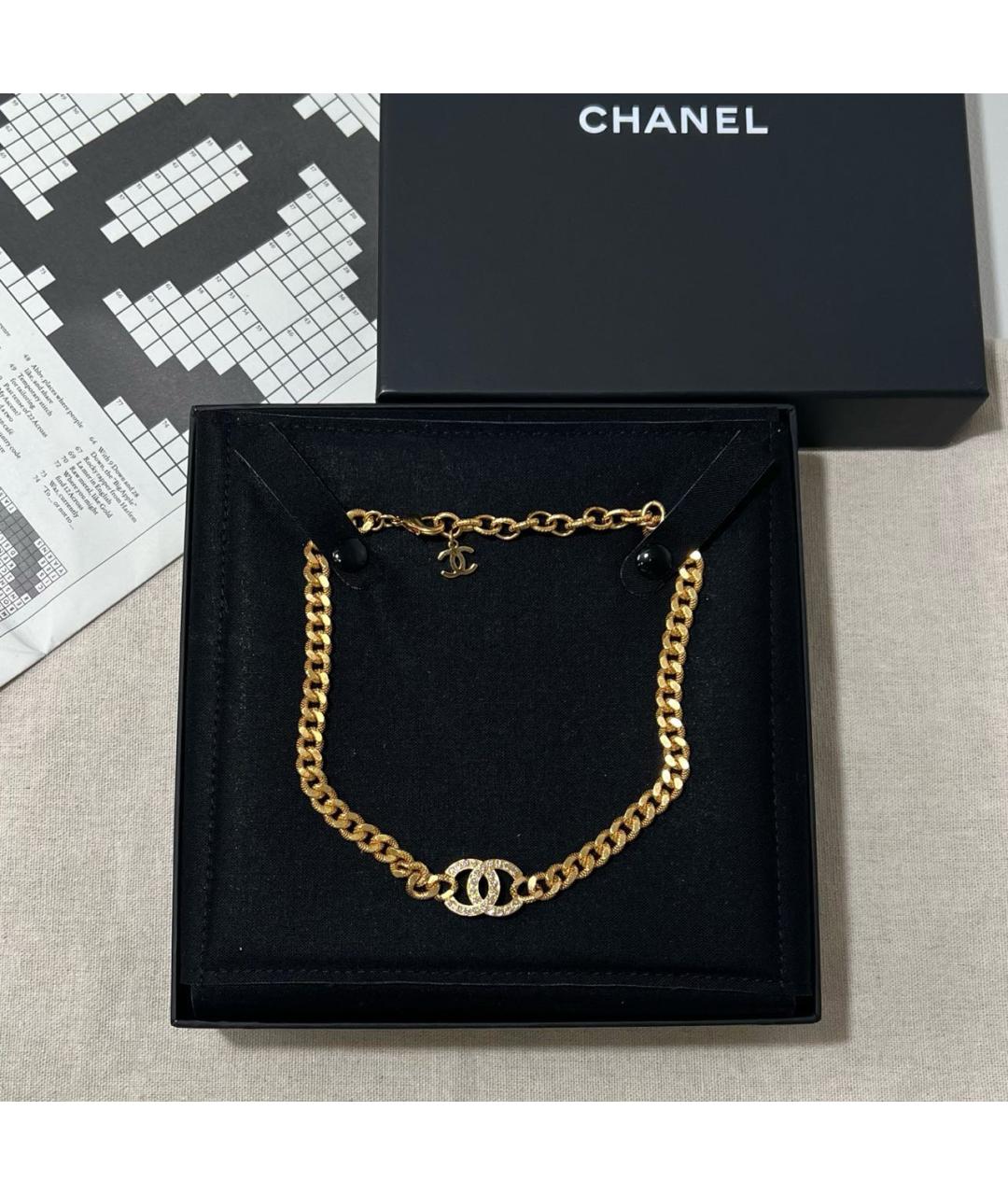 CHANEL Золотое колье, фото 4