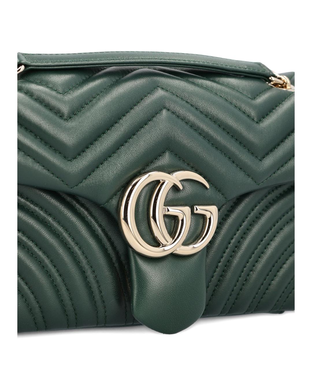 GUCCI Зеленая кожаная сумка через плечо, фото 4