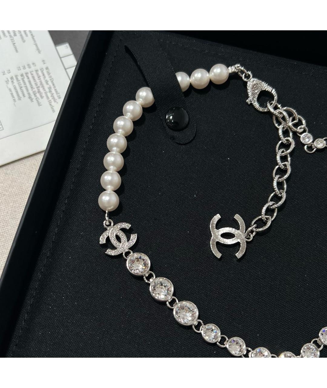 CHANEL Серебряное колье, фото 3
