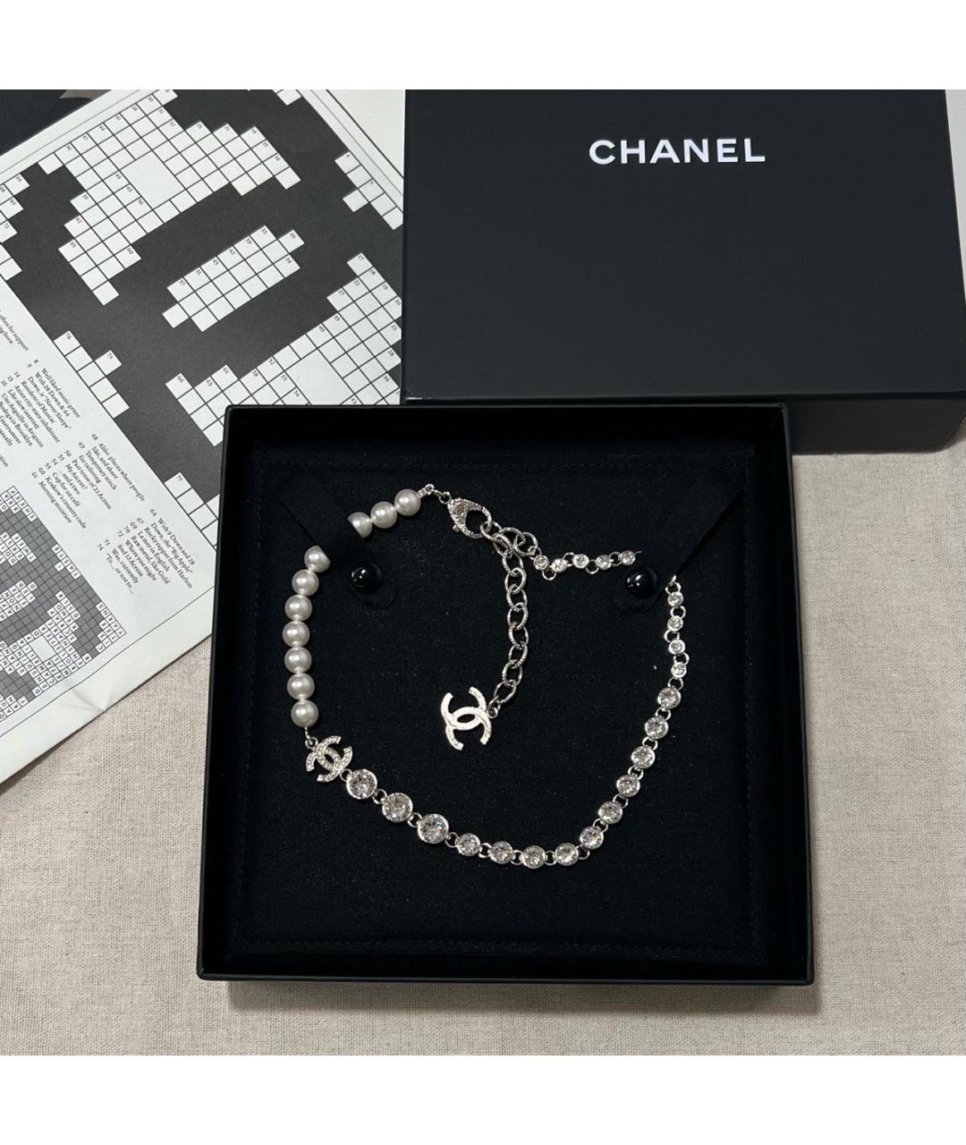 CHANEL Серебряное колье, фото 4