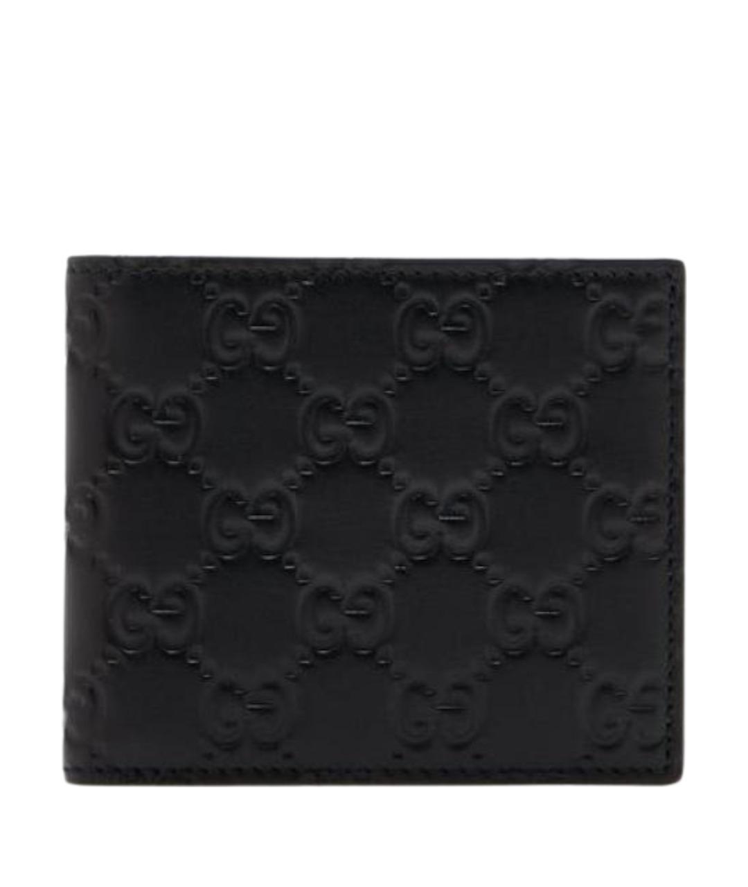 GUCCI Черный кожаный кошелек, фото 1