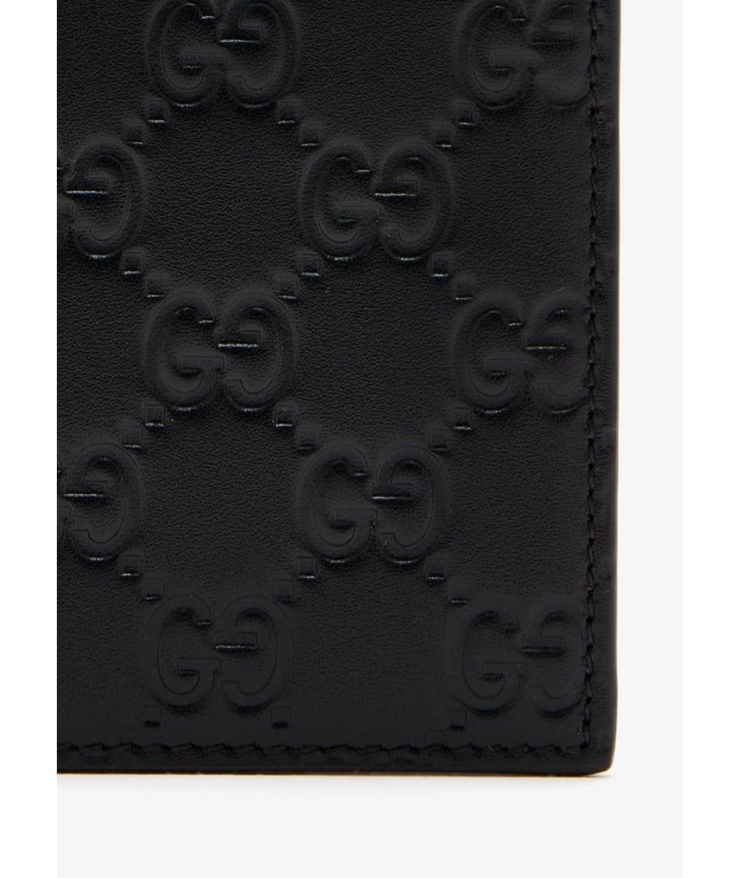 GUCCI Черный кожаный кошелек, фото 2