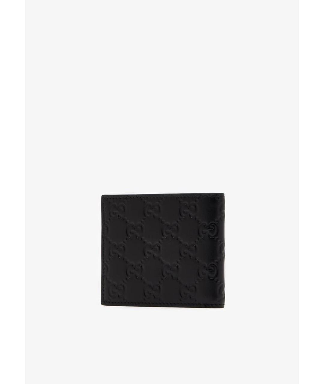 GUCCI Черный кожаный кошелек, фото 3