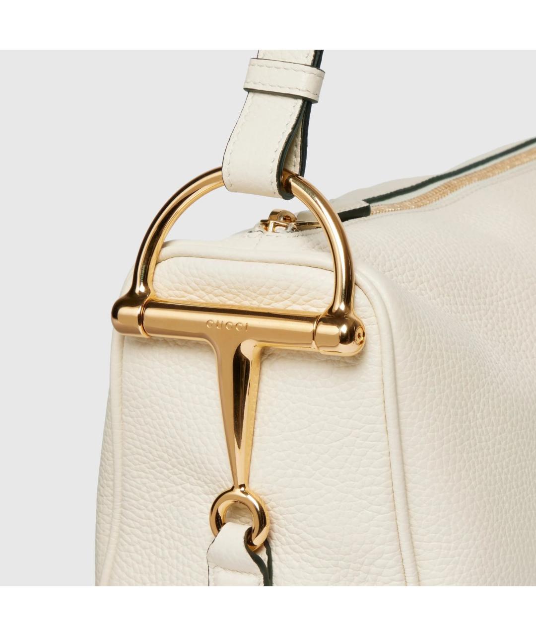 GUCCI Бежевая кожаная сумка через плечо, фото 3
