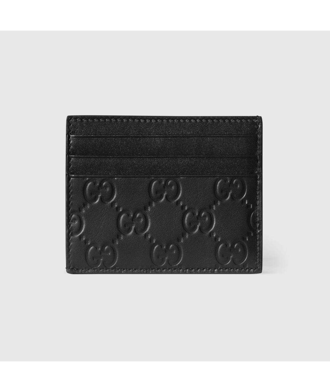 GUCCI Черный кожаный кардхолдер, фото 4