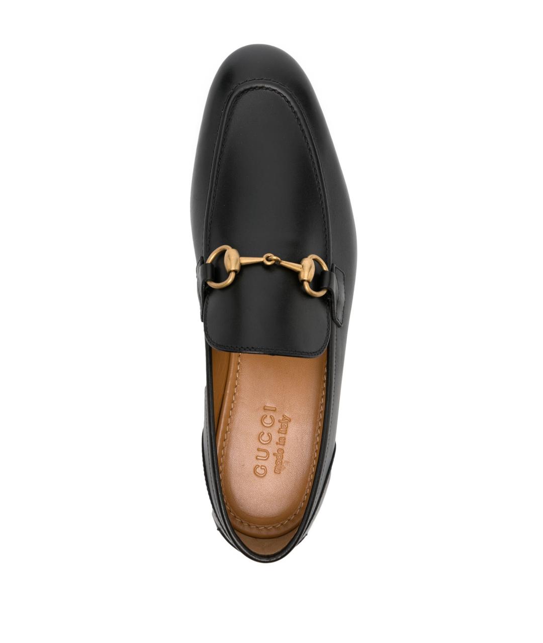 GUCCI Черные кожаные лоферы, фото 4