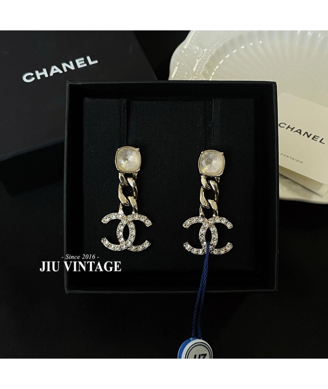 CHANEL Серебряные серьги, фото 5