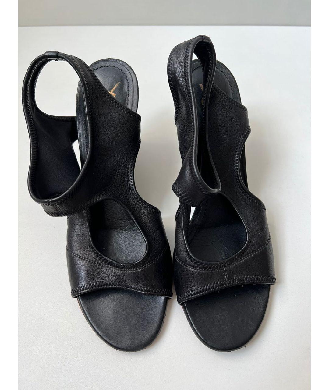 SAINT LAURENT Черные мюли, фото 3