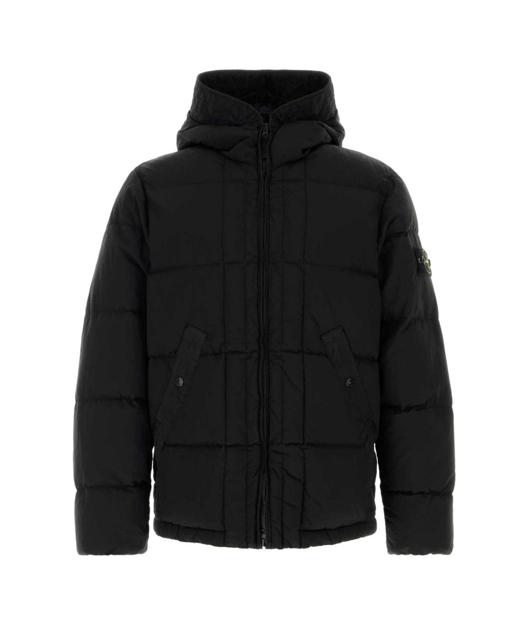 STONE ISLAND Черная полиамидовая куртка, фото 1