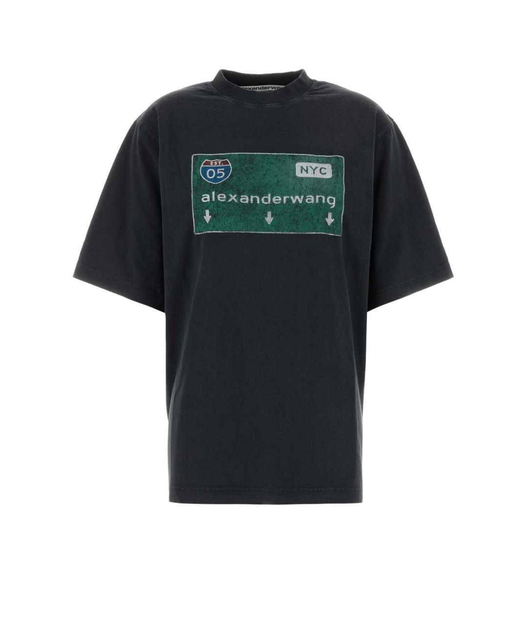 ALEXANDER WANG Черная футболка, фото 1