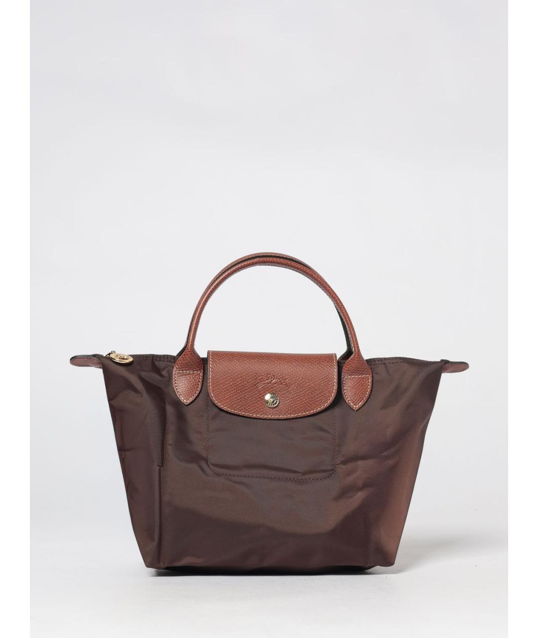 LONGCHAMP Коричневая нейлоновая сумка тоут, фото 5