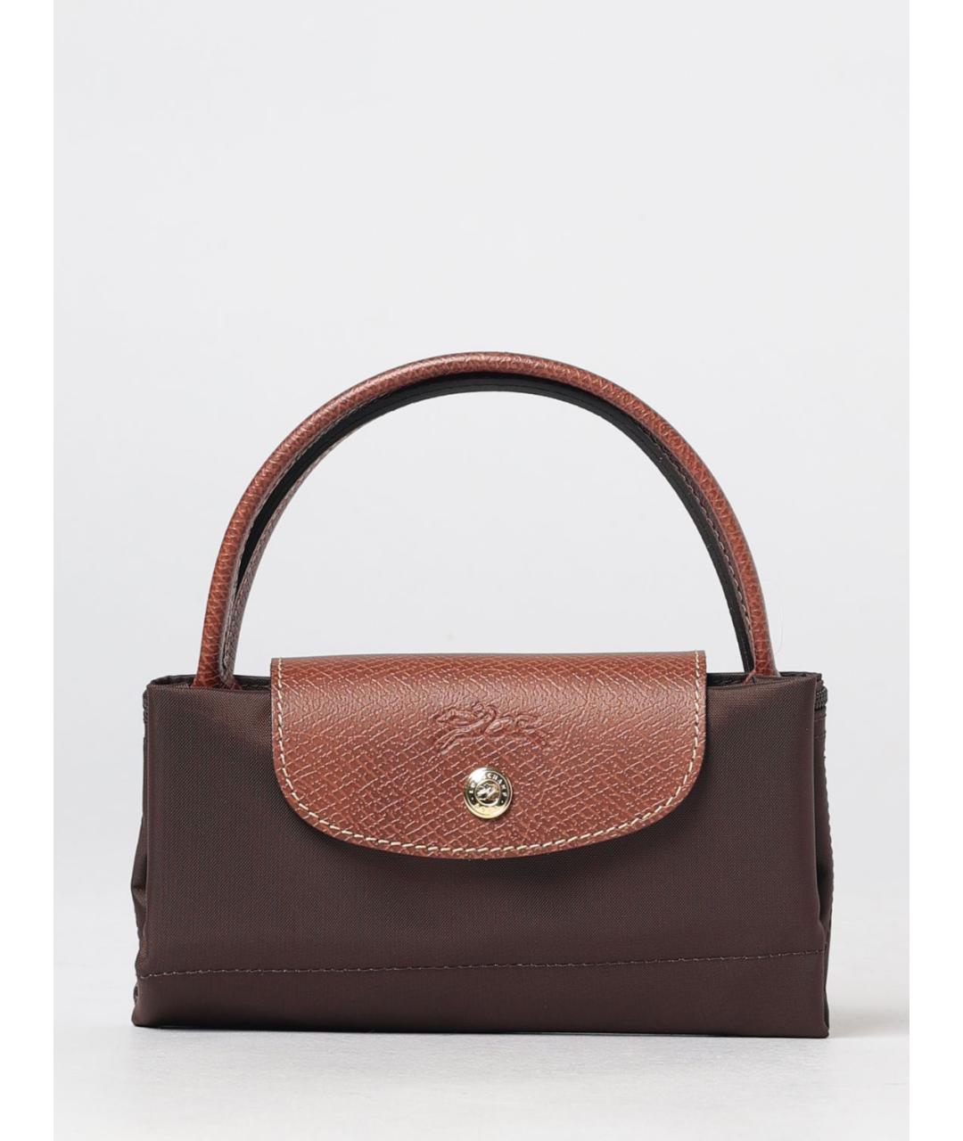 LONGCHAMP Коричневая нейлоновая сумка тоут, фото 4