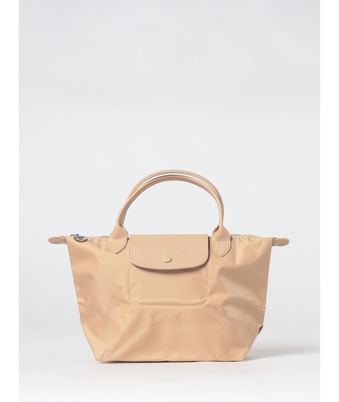 LONGCHAMP Бежевая нейлоновая сумка тоут, фото 5