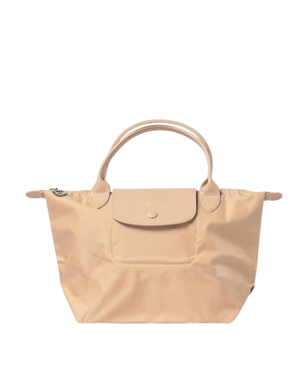 LONGCHAMP Бежевая нейлоновая сумка тоут, фото 1