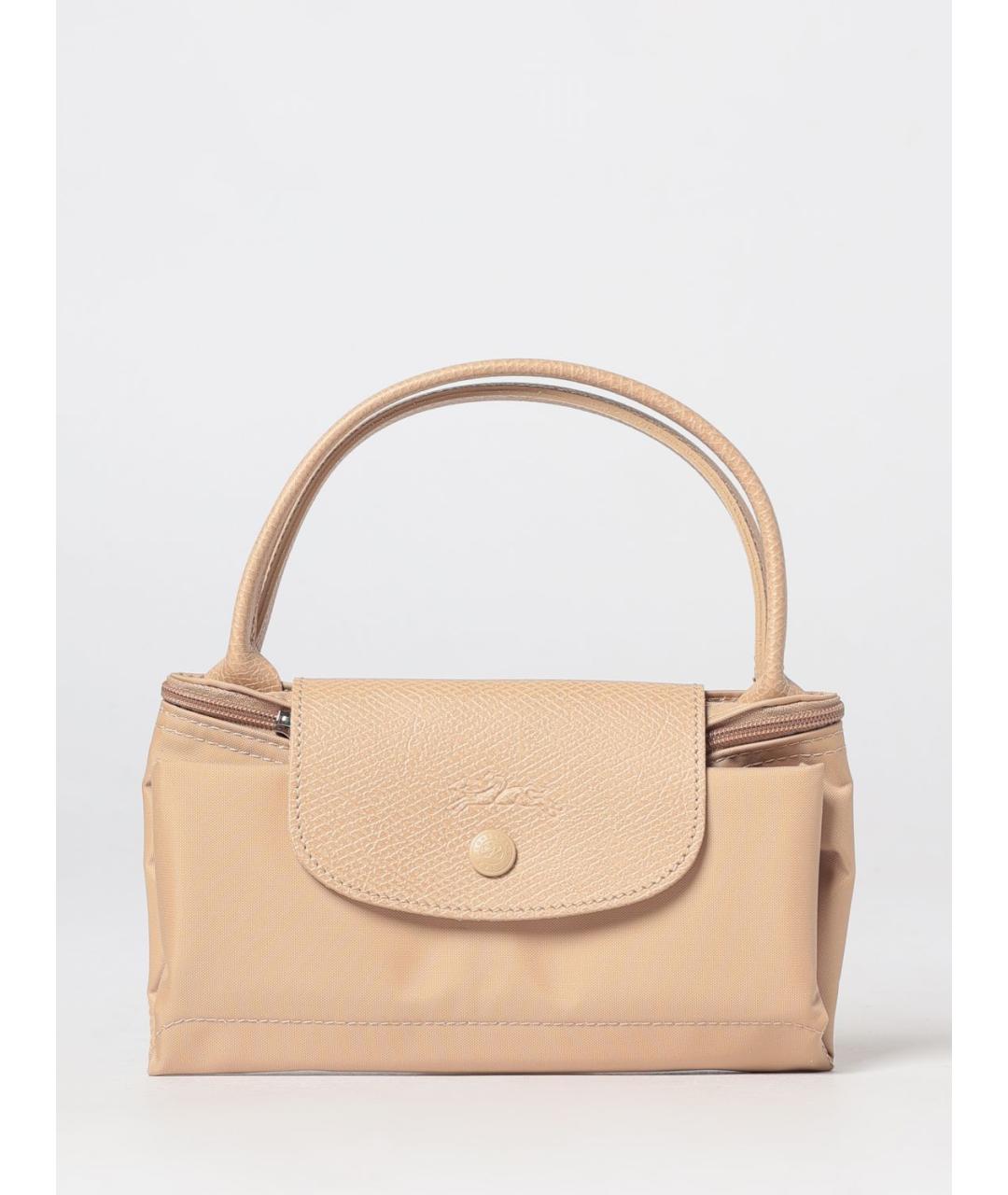LONGCHAMP Бежевая нейлоновая сумка тоут, фото 4
