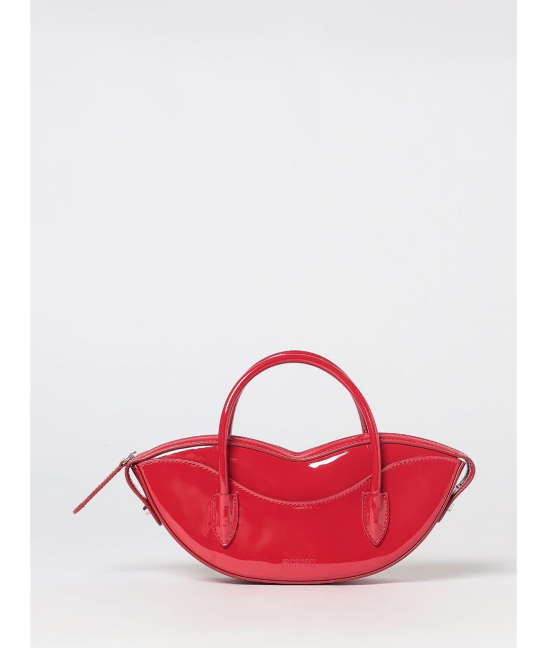 FIORUCCI Красная сумка с короткими ручками из искусственной кожи, фото 4