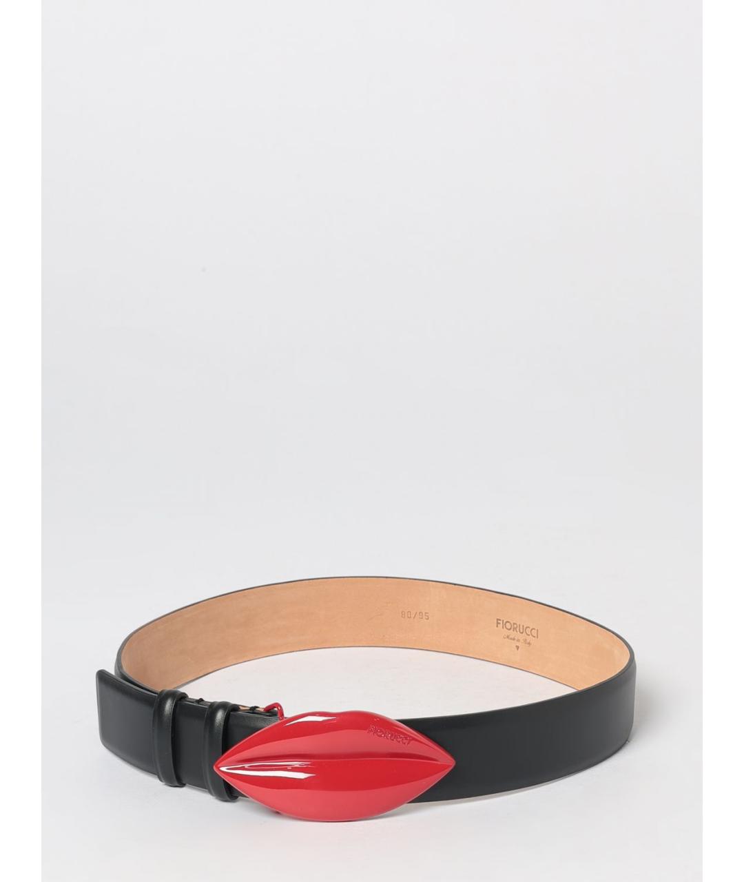 FIORUCCI Черный кожаный ремень, фото 4