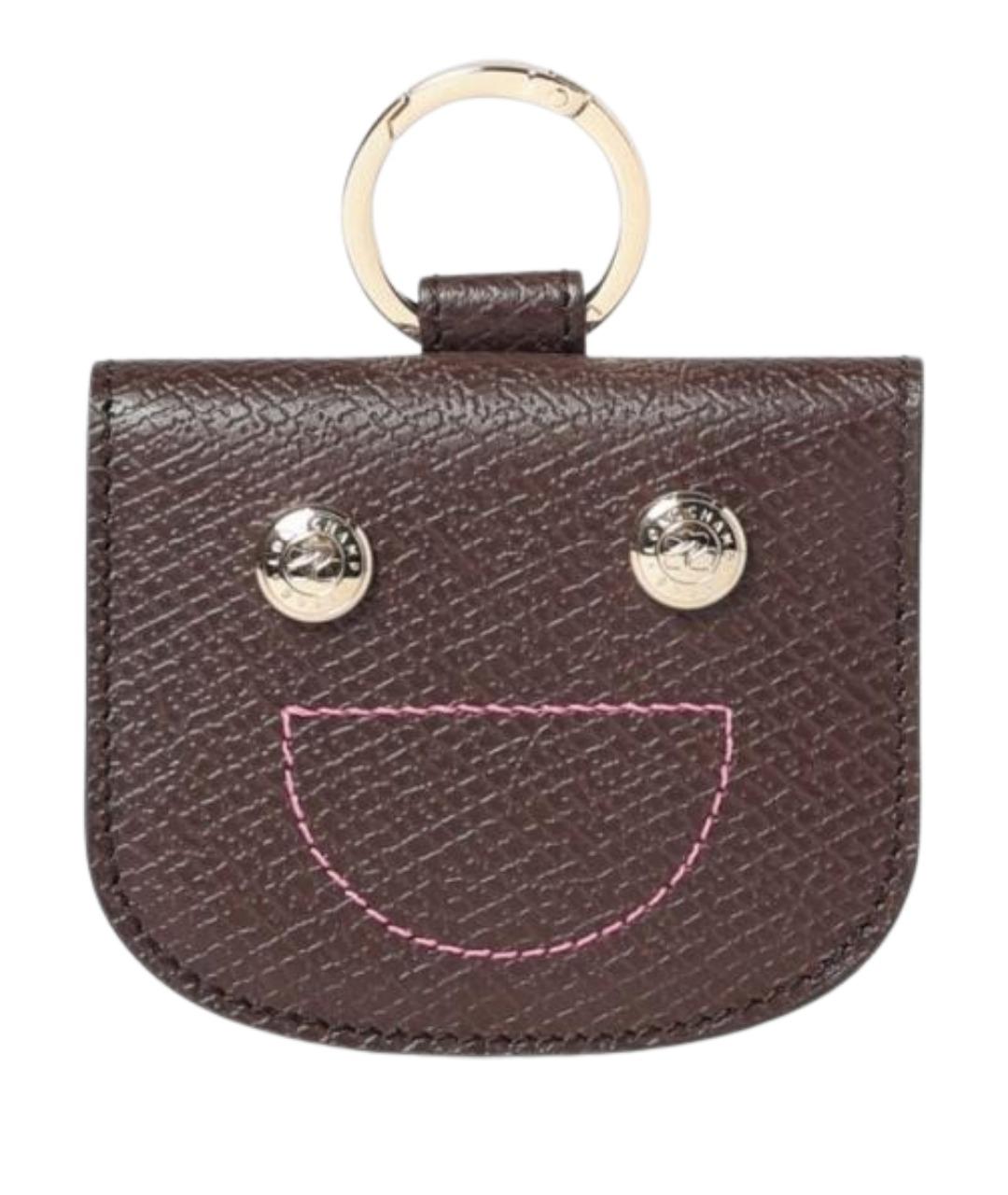 LONGCHAMP Коричневый брелок, фото 1