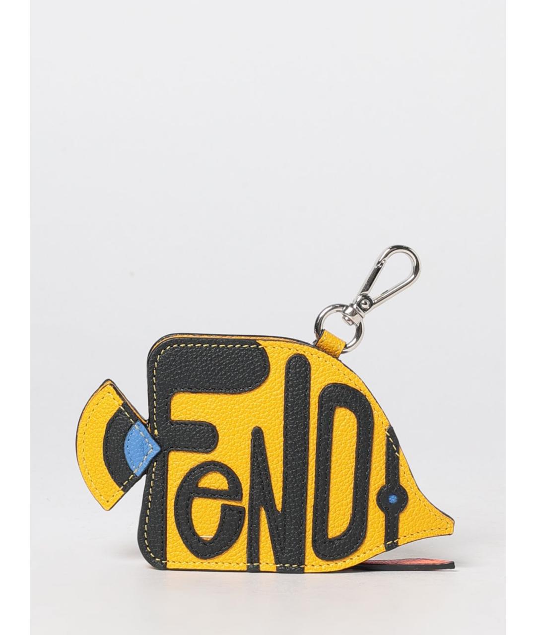 FENDI Желтый брелок, фото 4