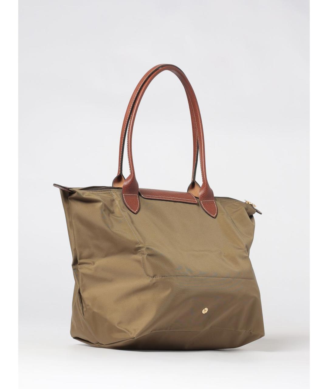 LONGCHAMP Хаки синтетическая сумка тоут, фото 2