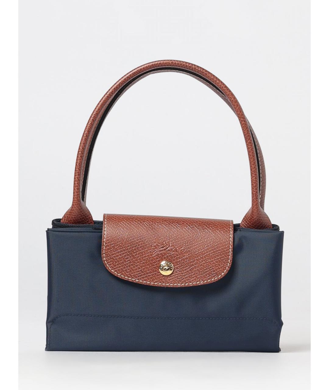 LONGCHAMP Синяя синтетическая сумка тоут, фото 4
