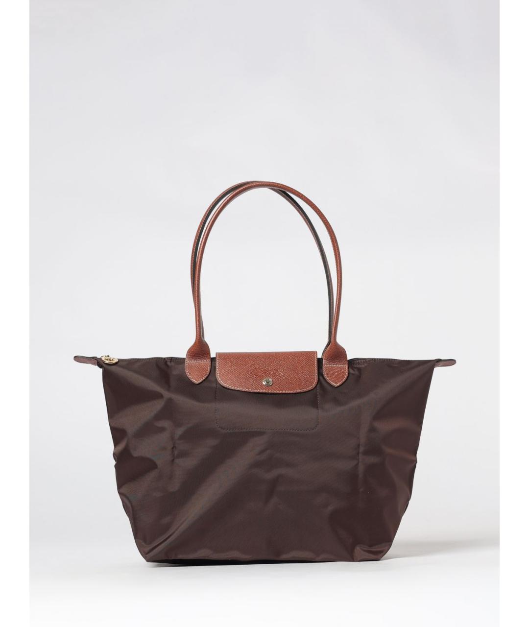 LONGCHAMP Коричневая синтетическая сумка тоут, фото 5
