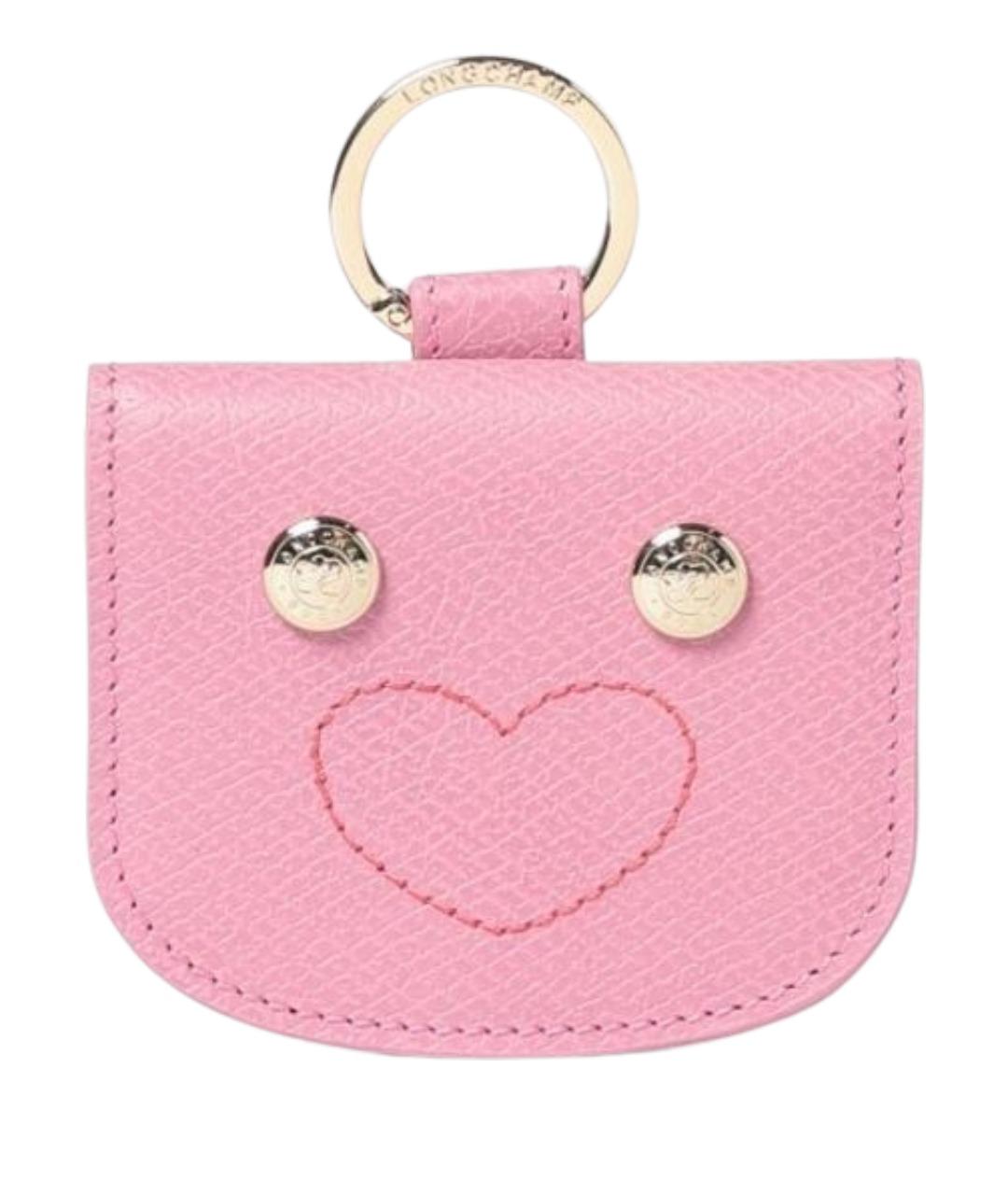 LONGCHAMP Розовый брелок, фото 1