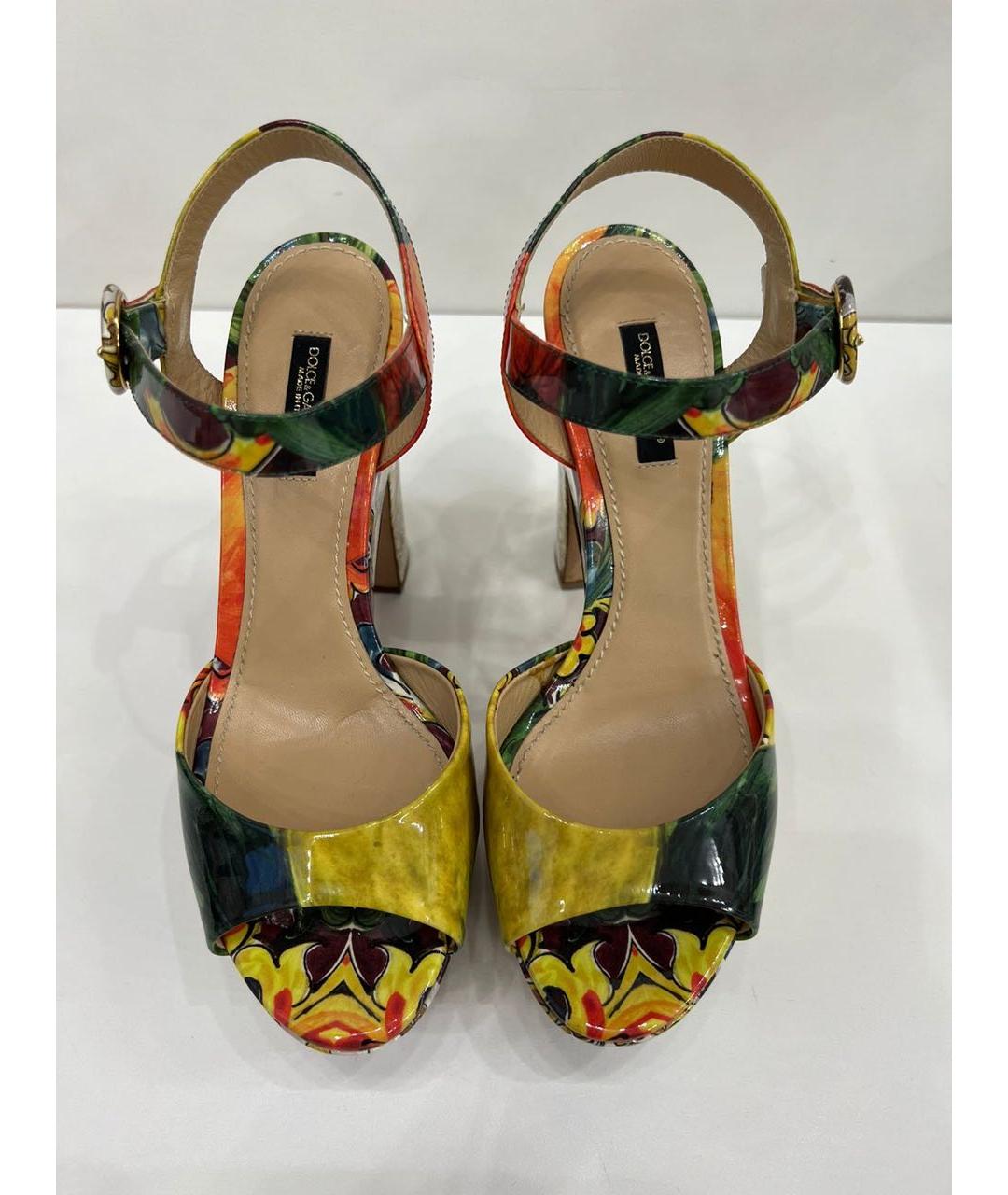 DOLCE&GABBANA Мульти босоножки, фото 4